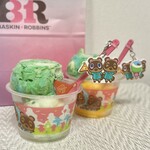 サーティワンアイスクリーム - 料理写真:【たぬき開発 スペシャルダブルカップ(レギュラー)】
・どうぶつの森 夏の島 ごちそうアイス
・ポッピングシャワー