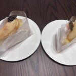 ラ・メゾン アンソレイユターブル パティスリー - 料理写真:桃のケーキ達