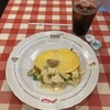 ラケル - じゃがいものドフィノアオムライスのスープ・飲み物付きwithアイスコーヒー