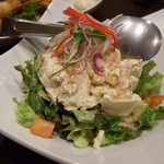 膳屋  藍住 - ①彩り野菜とくずし豆腐のサラダ