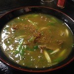 かどや - H.27.4.25.夜 肉カレーうどん 650円