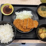 松のや - 料理写真:ダブル鬼おろしポン酢ロースかつ定食1,150円
