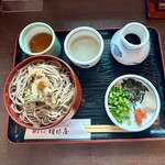 献上そば 羽根屋 - 三色割子そば ¥1200