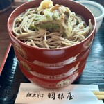 献上そば 羽根屋 - 三色割子そば ¥1200