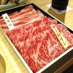 瓢斗 - 近江牛サーロイン、美湯豚