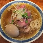 中華そば しば田 - 味玉チャーシュー煮干しそば（￥１，０５０）