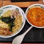 日高屋 - 料理写真:ピリ辛とんこつ つけ麺 670円 税込