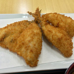 京ばし松輪 - 「アジフライ定食」1301円（西武池袋本店催事）