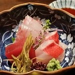 龢 - 【H26.12.13】お造りは本鮪（長崎）・金目鯛（神奈川）・やいと羽太（沖縄）。