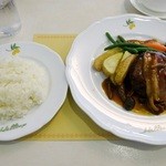 カフェ＆レストラン ヒルトップ - オリジナルハンバーグ(デミグラスソース)￥1600