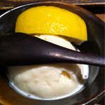 鳥茂 - デザート 塩アイス