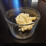 KISSA FREE×FREE - ◯ポテトサラダ
マッシュしたじゃがいもとマカロニ
シャキッと食感の枝豆が入っていて

少しマヨネーズに作り置き感はあるものの
美味しい味わいだった