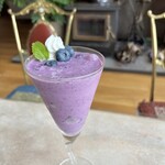 森の別荘Cafeブーベ - ドリンク写真:ブルーベリーシェイク