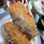 まぐろ食堂 - 魚フライの断面