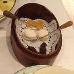 レストラン アラジン - ジェリー劇的に美味しかったです。マカロン、ショコラオランジュ