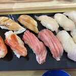 的野水産 - にぎり寿司(11貫) 1600円