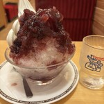 コメダ珈琲店 - 料理写真:アサイーミックス氷ミニ+ソフトクリーム 970円