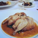 レストラン アラジン - 鶉とキノコのワイルドライス詰め　