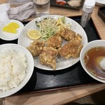 ファミリーレストラン ささかつ - 料理写真:唐揚げ定食