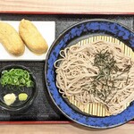 資さんうどん - 料理写真:ざるそば 543円 , 山菜いなり 2個 220円