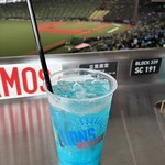 HUB - ドリンク写真:しぼりたてピングレ ブルースカッシュ