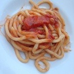Antica Trattoria Papei - ピチのトマトソース、ニンニク入り