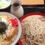 そば・定食 ふか河 - カツ丼セット