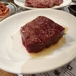 焼肉ニューミート - 上レバー。