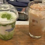 エクセルシオールカフェ - ドリンク写真:ミルチェ抹茶とアイスマサラチャイ