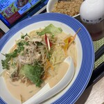 リンガーハット - 料理写真:豚しゃぶ冷やし ちゃんぽん 半チャーハン