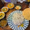 月と亀 - チキンカレー定食＋鰯のつみれカレー