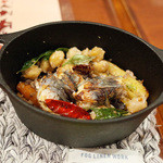 ガネーシュ - 2015年の春のコース(4500円)の三色にんじんとシコイワシのポリヤル ※2回目に行った春のコースで登場したものです。