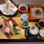 和食麺処サガミ - 寿司天ざる和膳