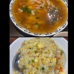중국 가정요리 테츠진슈카 에비스초점 - ↑↑ 게살 계란찜 ↓↓ 오목 볶음밥
