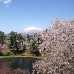 フランス食堂 シェ・モア - 弘前城本丸から岩木山を望む