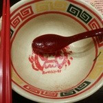 東京じゃんがら - 【2015.4.28(火)】九州じゃんがら全部入り(並盛・110g)1,180円を完食