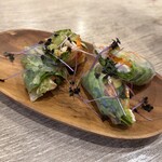 洋食&バル グローナヴェ - むし鶏のクリームチーズ生春巻き
