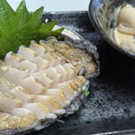 食事処 太平洋 - 鮑のお造り