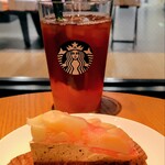 スターバックスコーヒー - 料理写真:ピーチティー、桃とアールグレイのタルト