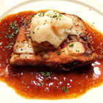 ブラッスリー・グー - キノコと筍の温かいテリーヌ バルサミコソース(Aランチの前菜)