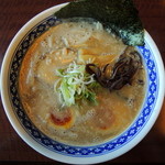 一世風靡 - 2015年4月25日(土)　こってりらーめん(750円)＋煮たまご(50円)