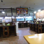 麺屋八代 - 店内カウンター