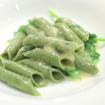 カロローゾ - 手打ちパスタ 富士の西村製茶のお茶を練り込んだガルガネッリ ハマグリソース '15 3月上旬