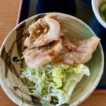 ドライブイン田村 - 日替りの豚肉生姜焼き