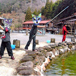 七福温泉宇戸の庄 - 山女魚釣り。
      入れ食い❤︎