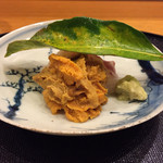 旬席 鈴江 - 淡路の鯛と赤雲丹