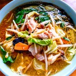 ドライブイン笠松 - 味噌ラーメン (野菜 ニンニク入り)