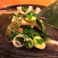 銀座 小十 - 平貝と春の菜達