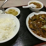 龍鳳 - 茄子と挽肉辛子味噌セット　950円