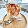 かき氷マルモ - キャラメルラズベリーのかき氷